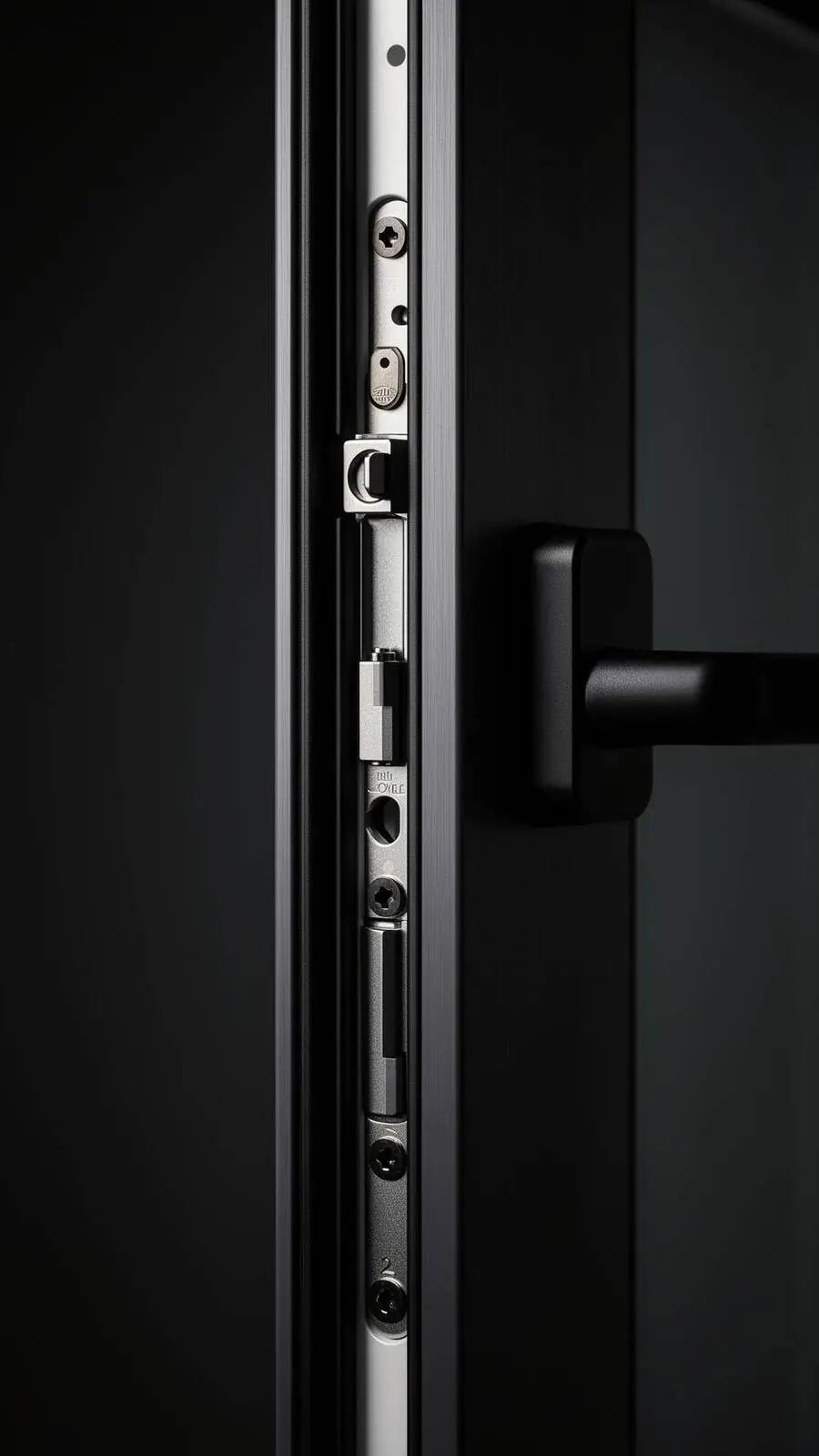 Tilt and turn aluminum window detail